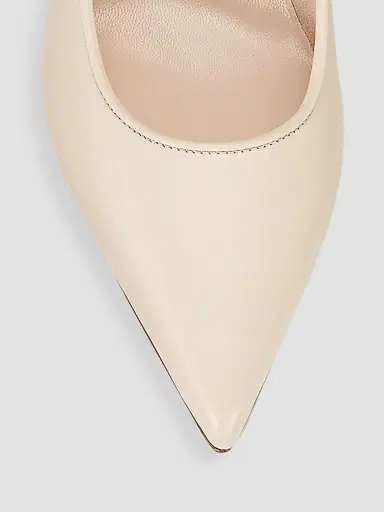 Christian Louboutin Women's Sporty Kate 85MM Leather Pumps - Beige | Thumbnail 4 Christian Louboutin Women's Sporty Kate 85MM Leather Pumps - Beige | Thumbnail 4