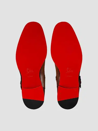 Christian Louboutin Men's Sartosea Patinated Leather Chelsea Booties - Havane - Size 11.5 | Thumbnail 4 Christian Louboutin Men's Sartosea Patinated Leather Chelsea Booties - Havane - Size 11.5 | Thumbnail 4