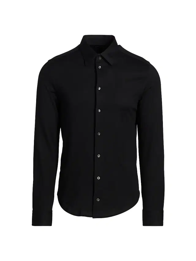 Men's Cotton Sport Shirt - Black Beauty Men's Cotton Sport Shirt - Black Beauty