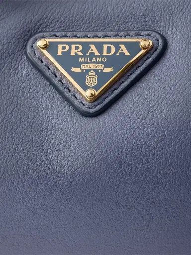 Prada Women's Leather Top Handle Bag - Blue | Thumbnail 5 Prada Women's Leather Top Handle Bag - Blue | Thumbnail 5