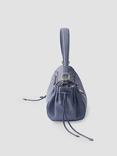 Prada Women's Leather Top Handle Bag - Blue | Thumbnail 6 Prada Women's Leather Top Handle Bag - Blue | Thumbnail 6
