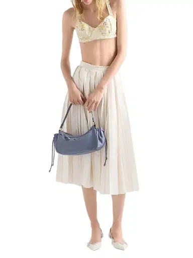 Prada Women's Leather Top Handle Bag - Blue | Thumbnail 1 Prada Women's Leather Top Handle Bag - Blue | Thumbnail 1