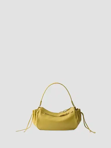Prada Women's Leather Top Handle Bag - Yellow | Thumbnail 5 Prada Women's Leather Top Handle Bag - Yellow | Thumbnail 5