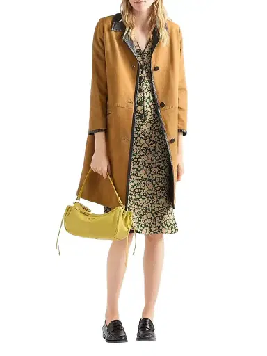Prada Women's Leather Top Handle Bag - Yellow | Thumbnail 1 Prada Women's Leather Top Handle Bag - Yellow | Thumbnail 1