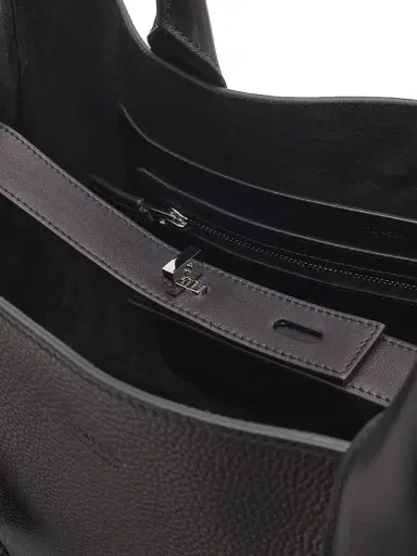 TOM FORD Men's Soft Grain Leather T-Line East-West Tote - Black | Thumbnail 6 TOM FORD Men's Soft Grain Leather T-Line East-West Tote - Black | Thumbnail 6