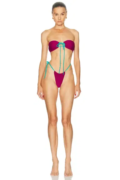 Heavy Manners Ruched Bandeau Bikini Top | Thumbnail 5 Heavy Manners Ruched Bandeau Bikini Top | Thumbnail 5