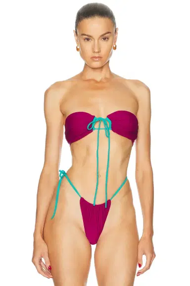 Heavy Manners Ruched Bandeau Bikini Top | Thumbnail 1 Heavy Manners Ruched Bandeau Bikini Top | Thumbnail 1