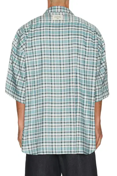 Acne Studios Fluid Check Flannel Midsummer Shirt | Thumbnail 2 Acne Studios Fluid Check Flannel Midsummer Shirt | Thumbnail 2