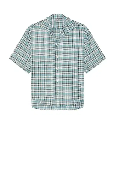 Acne Studios Fluid Check Flannel Midsummer Shirt | Thumbnail 4 Acne Studios Fluid Check Flannel Midsummer Shirt | Thumbnail 4
