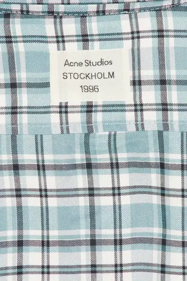 Acne Studios Fluid Check Flannel Midsummer Shirt | Thumbnail 5 Acne Studios Fluid Check Flannel Midsummer Shirt | Thumbnail 5