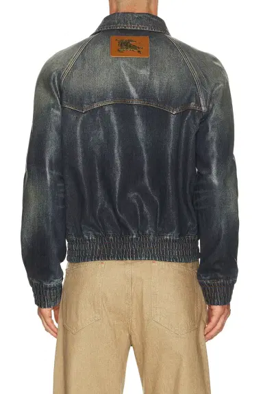 Burberry Rivaro Wax Bomber Jacket | Thumbnail 3 Burberry Rivaro Wax Bomber Jacket | Thumbnail 3