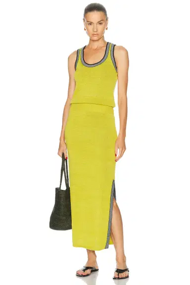 Christopher John Rogers Blouson Tank Knit Maxi Dress | Thumbnail 1 Christopher John Rogers Blouson Tank Knit Maxi Dress | Thumbnail 1
