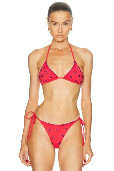 Staud Lido Triangle Bikini Top | Thumbnail 1 Staud Lido Triangle Bikini Top | Thumbnail 1