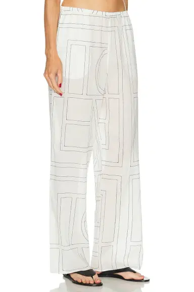 Toteme Monogram Cotton Blend PJ Pant | Thumbnail 2 Toteme Monogram Cotton Blend PJ Pant | Thumbnail 2