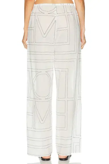 Toteme Monogram Cotton Blend PJ Pant | Thumbnail 4 Toteme Monogram Cotton Blend PJ Pant | Thumbnail 4