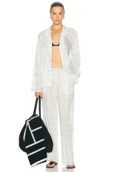 Toteme Monogram Cotton Blend PJ Pant | Thumbnail 5 Toteme Monogram Cotton Blend PJ Pant | Thumbnail 5