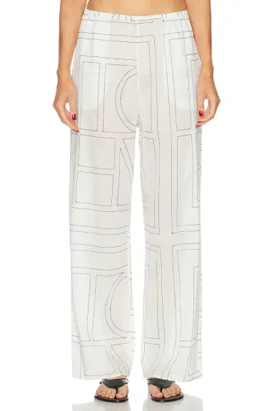 Toteme Monogram Cotton Blend PJ Pant | Thumbnail 1 Toteme Monogram Cotton Blend PJ Pant | Thumbnail 1