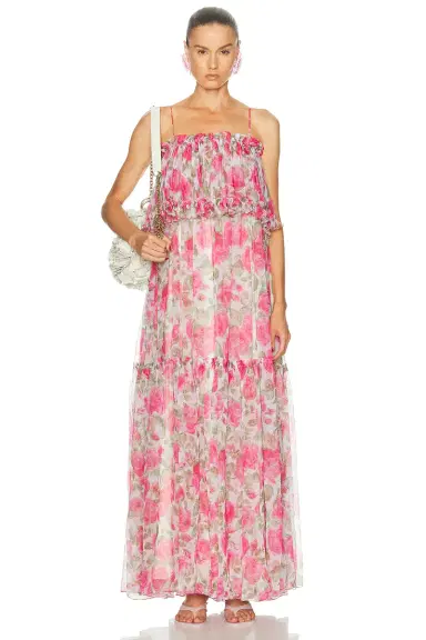 Chloe Drop Waist Maxi Dress | Thumbnail 1 Chloe Drop Waist Maxi Dress | Thumbnail 1