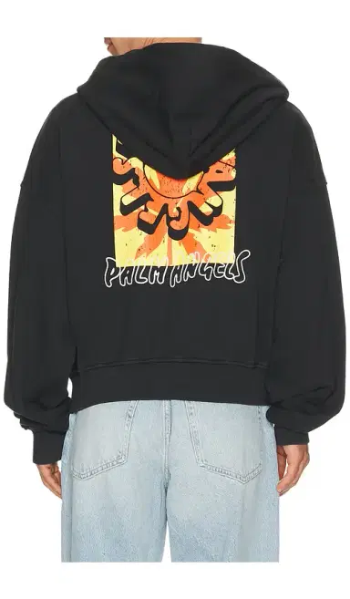 Palm Angels Palm Leaf Zipped Loose Hoodie | Thumbnail 7 Palm Angels Palm Leaf Zipped Loose Hoodie | Thumbnail 7
