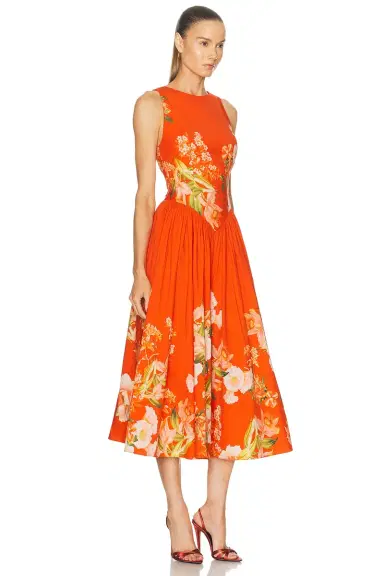Hemant & Nandita Hibi Boat Neck Midi Dress | Thumbnail 2 Hemant & Nandita Hibi Boat Neck Midi Dress | Thumbnail 2