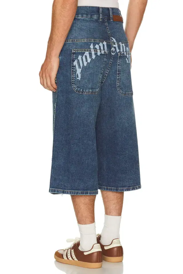Curved Logo Denim Skater Short Curved Logo Denim Skater Short