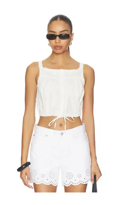WeWoreWhat Button Up Tank Top | Thumbnail 1 WeWoreWhat Button Up Tank Top | Thumbnail 1