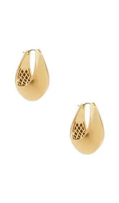 Eddie Borgo Teardrop Hoop Earrings | Thumbnail 1 Eddie Borgo Teardrop Hoop Earrings | Thumbnail 1