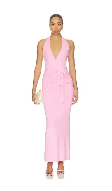 superdown Chloe Halter Maxi Dress | Thumbnail 1 superdown Chloe Halter Maxi Dress | Thumbnail 1