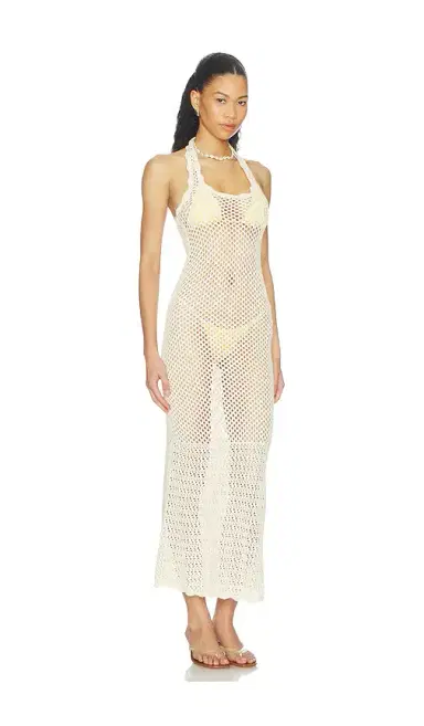 Tularosa Faelyn Halter Open Work Dress | Thumbnail 2 Tularosa Faelyn Halter Open Work Dress | Thumbnail 2