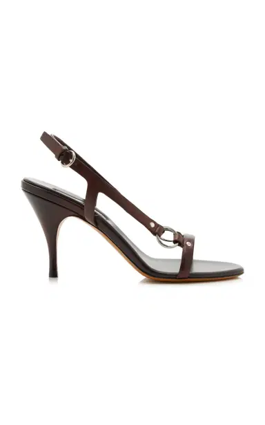 Miu Miu Leather Sandals | Thumbnail 6 Miu Miu Leather Sandals | Thumbnail 6
