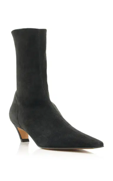 Khaite Arizona Suede Ankle Boots | Thumbnail 4 Khaite Arizona Suede Ankle Boots | Thumbnail 4