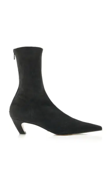 Khaite Arizona Suede Ankle Boots | Thumbnail 6 Khaite Arizona Suede Ankle Boots | Thumbnail 6