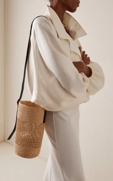 Khaite Billie Small Raffia Bucket Bag | Thumbnail 2 Khaite Billie Small Raffia Bucket Bag | Thumbnail 2