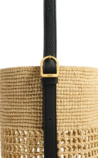 Khaite Billie Small Raffia Bucket Bag | Thumbnail 6 Khaite Billie Small Raffia Bucket Bag | Thumbnail 6