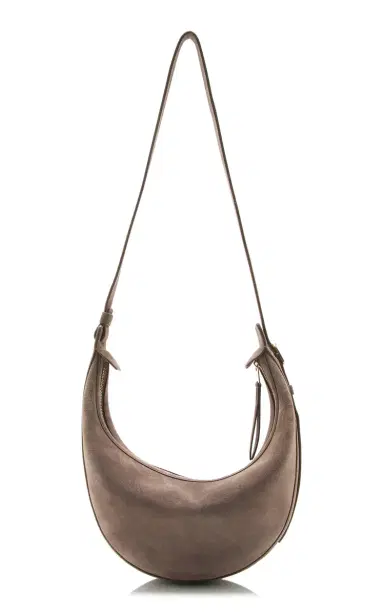 Khaite Augustina Small Suede Crossbody Bag | Thumbnail 1 Khaite Augustina Small Suede Crossbody Bag | Thumbnail 1