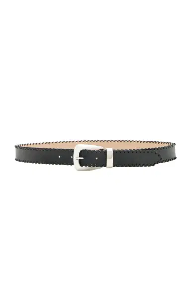 Khaite Benny Whipstitch Leather Belt | Thumbnail 1 Khaite Benny Whipstitch Leather Belt | Thumbnail 1