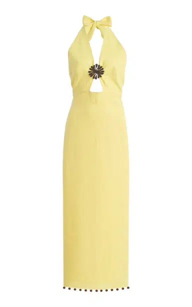 Cala de la Cruz Orly Embellished Linen Maxi Dress | Thumbnail 1 Cala de la Cruz Orly Embellished Linen Maxi Dress | Thumbnail 1