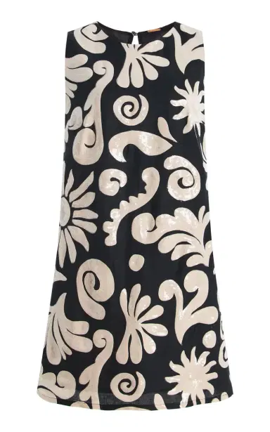 Cala de la Cruz Loren Sequined Linen Mini Dress | Thumbnail 6 Cala de la Cruz Loren Sequined Linen Mini Dress | Thumbnail 6