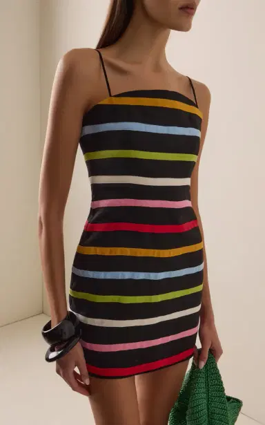 Cala de la Cruz Roma Striped Linen Mini Dress | Thumbnail 2 Cala de la Cruz Roma Striped Linen Mini Dress | Thumbnail 2