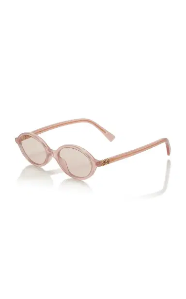 Miu Miu Round-Frame Acetate Sunglasses | Thumbnail 3 Miu Miu Round-Frame Acetate Sunglasses | Thumbnail 3