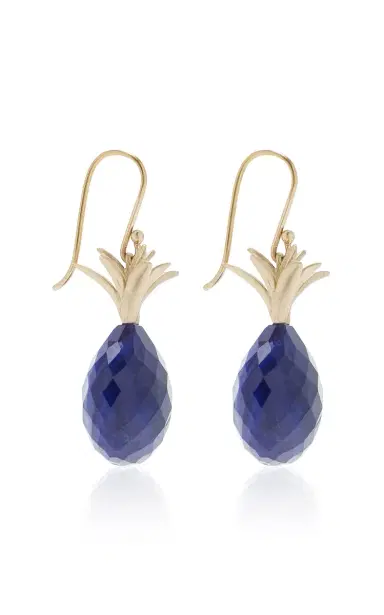 Annette Ferdinandsen Lapis Pineapple Earrings | Thumbnail 3 Annette Ferdinandsen Lapis Pineapple Earrings | Thumbnail 3