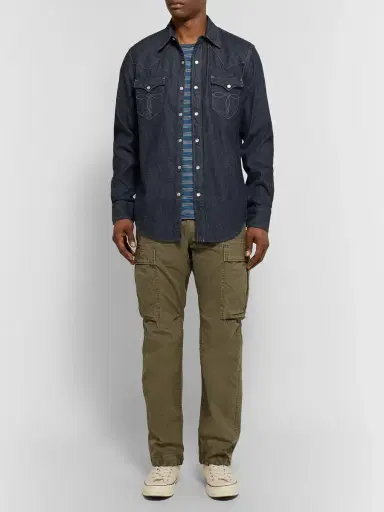 RRL Slim-Fit Denim Western Shirt - Men | Thumbnail 2 RRL Slim-Fit Denim Western Shirt - Men | Thumbnail 2