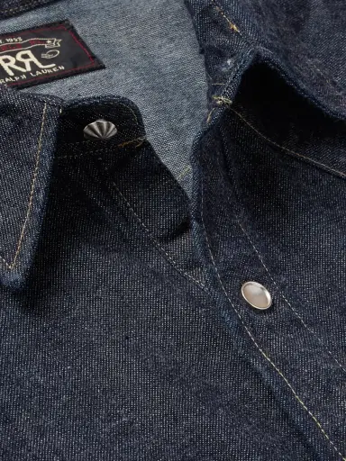 RRL Slim-Fit Denim Western Shirt - Men | Thumbnail 5 RRL Slim-Fit Denim Western Shirt - Men | Thumbnail 5