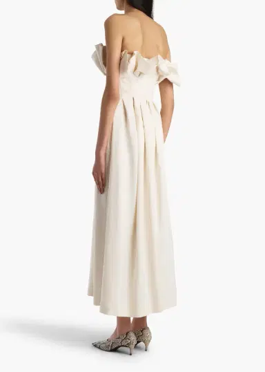 Khaite Claude Dress In Cream | Thumbnail 3 Khaite Claude Dress In Cream | Thumbnail 3