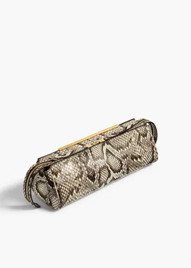 Khaite Donna Evening Clutch In Natural Python | Thumbnail 2 Khaite Donna Evening Clutch In Natural Python | Thumbnail 2