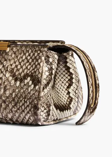 Khaite Donna Evening Clutch In Natural Python | Thumbnail 4 Khaite Donna Evening Clutch In Natural Python | Thumbnail 4