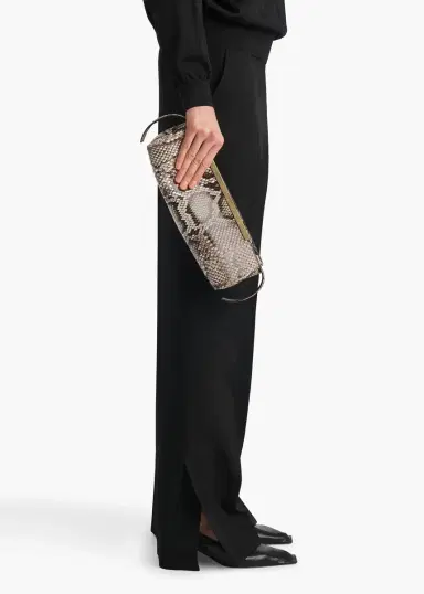 Khaite Donna Evening Clutch In Natural Python | Thumbnail 5 Khaite Donna Evening Clutch In Natural Python | Thumbnail 5