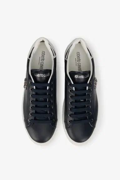 Roberto Cavalli - Male Low-top Blue/antique Nikel | Thumbnail 4 Roberto Cavalli - Male Low-top Blue/antique Nikel | Thumbnail 4