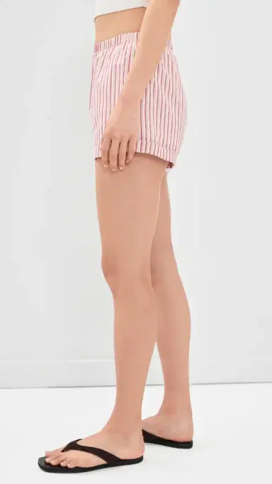 Bailey Rose tripe Shorts Red | Thumbnail 4 Bailey Rose tripe Shorts Red | Thumbnail 4