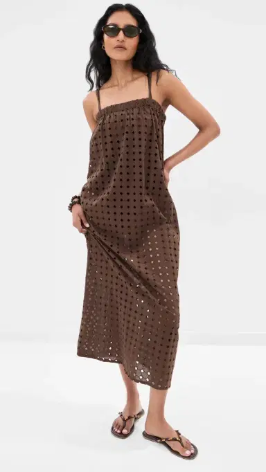 LE BOP Camille Maxi Dress haved Chocolate | Thumbnail 2 LE BOP Camille Maxi Dress haved Chocolate | Thumbnail 2